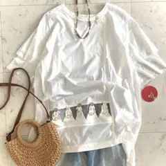 美品オレボレブラ 半袖ブタさん刺繍チュニック アルベロベロ - メルカリ