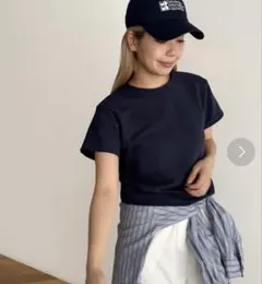 canal jean ワッフルT ネイビーのサムネイル