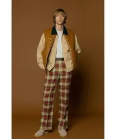 monkey time チェック柄パンツ S