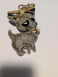 GUCCI GGスプリーム ドッグ キーホルダー チャームのサムネイル
