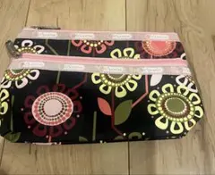 LeSportsac フラワーパターン ポーチ