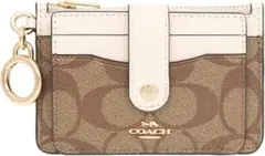 COACHコーチシグネチャーレザーID/パスケース.コイン入れ付き