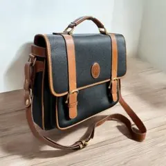 ◆LouiGioune◆2WAY ショルダーバッグ 黒×茶　780E