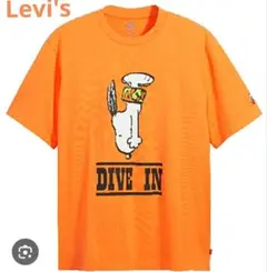 （Levi's x PEANUTSコラボTシャツ 　　　オレンジ 　Lサイズ