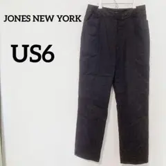 JONES NEW YORK ストレッチ ブラックパンツ　通勤着　黒色　ズボン