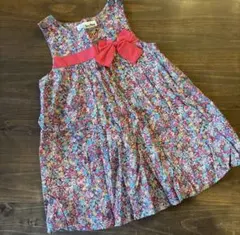【美品】　Love&Peace&Money 花柄ワンピース 80cmのサムネイル