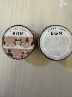 BGM クリアテープ ぬいぐるみ カラフルシャボン玉 2個セットのサムネイル