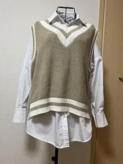 EGOIST ニットベストシャツセット