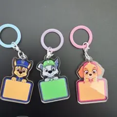パウ・パトロール アクリルキーホルダー 3個セット