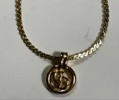 クリスチャンディオール　ネックレス　CDロゴ　サークル　ゴールド　ヴィンテージ