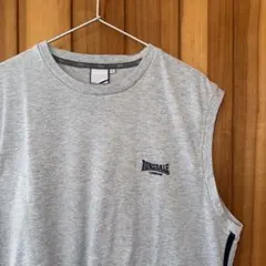 LONSDALE　タンクトップ　古着　ビンテージ　刺繍ロゴ　グレーのサムネイル