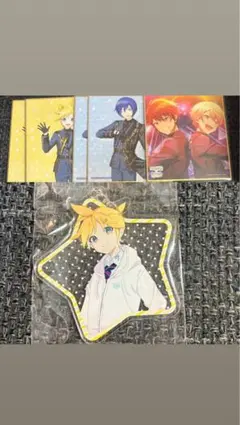 鏡音レン 神高文化祭 アクリルキーホルダー プロセカ あんスタ コラボ 色紙 プロセカ 神高文化祭 アクリルキーホルダー 鏡音レン あんスタ 色紙
