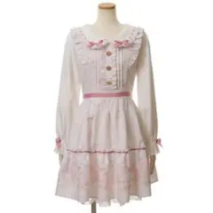 LIZLISA Jardin de fleurs柄ワンピース　ピンク LIZLISA Jardin de fleurs柄ワンピース ピンク - メルカリ