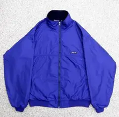 美品 XXL パタゴニア 1991 シェルドキャプリーン ジャケット コバルト 美品 XXL パタゴニア 1991 シェルドキャプリーン ジャケット コバルト