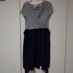 ミルクティー　マタニティ授乳服 グレー　ネイビー