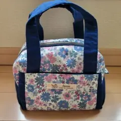 ハンドメイド　花柄ミニバッグ　ポーチ
