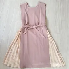 LAGUNAMOON ラグナムーン ドレス プリーツ リボン ピンクのサムネイル
