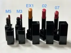 リップモンスター5本　ラスボス　ピンクバナナ　忍ばせイエロー　泥霧　祝いの紙吹雪