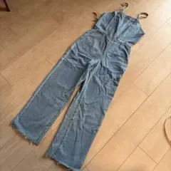 wego デニムブルー オーバーオール ストラップ