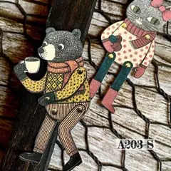 【A203-Sコラージュ素材】紙モノ/シール 人物　動物　ジャンクジャーナル