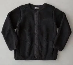 ワイルドシングス フラッフィー ボア ノーカラー ジャケット ブラック M