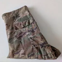 米軍実品 マルチカム迷彩ミリタリーパンツ/18年/古着/L-L/実寸W38L30