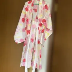 花柄 浴衣 115〜125cm