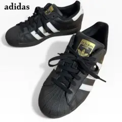 美品⭐︎アディダス　スーパースター　ブラック　ゴールド　金ベロEG4959