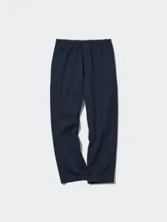 コットン100% リラックス テーパード アンクルパンツ 黒