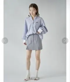 SNIDEL ローウエストミニスカショーパン　グレー