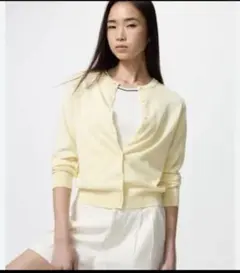 【UNIQLO】UVカットクルーネックカーディガン
