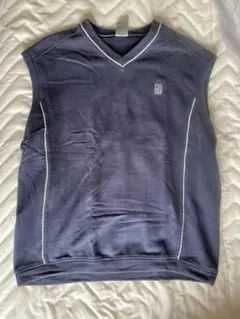 古着　NIKE ベスト　ネイビー Vネック XL