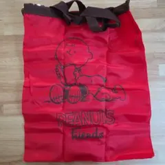 PEANUTS エコバッグ 赤