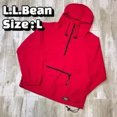 L.L.Bean アノラックパーカー レッド Lサイズ相当