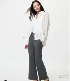 【UNIQLO】UNIQLO ウォッシャブルニットリブパンツ