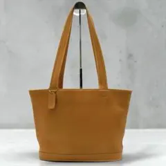 OLD COACH Handbag Camel Leather Vintage