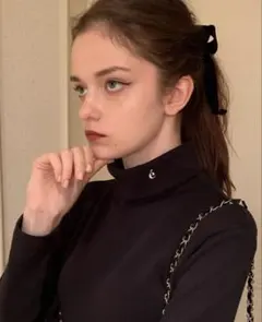 épine é embroidery cotton high neck tops