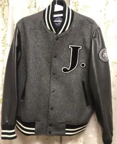 J.PRESS スタジャン グレー・ブラック　レザー