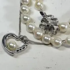 アコヤ真珠 silver ネックレス - メルカリ