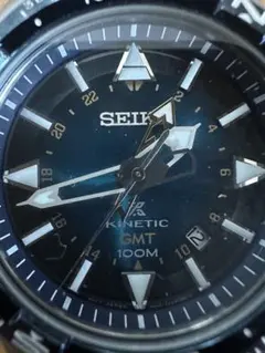 SEIKO KINETIC GMT 5M85-0AE0 腕時計 - メルカリ
