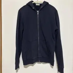 ナノユニバース　ジップアップパーカー　ネイビー