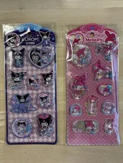 Kuromi & My Melody ウォーターシールセット