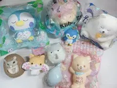 動物スクイーズ まとめ売り しろくま ペンギン 猫 ハムスター
