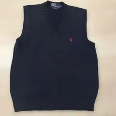 Lサイズ紺色Polo Ralph Laurenコットンベスト ラルフローレン