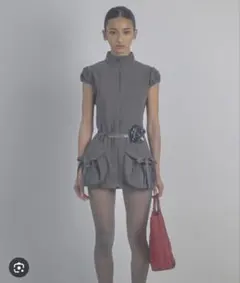 SCULPTOR ワンピース 半袖 Cargo Zip-Up Dress