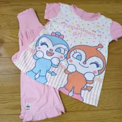 アンパンマンパジャマ　100cm　ドキンちゃん　コキンちゃん　腹巻き　上下セット