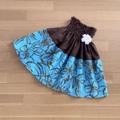 ケイキ☆子ども☆切り替えパウスカート☆フラダンス☆ハワイアン☆