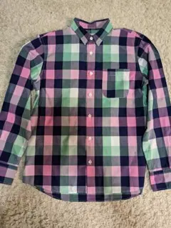 BEAMS レディースブロック チェックシャツ