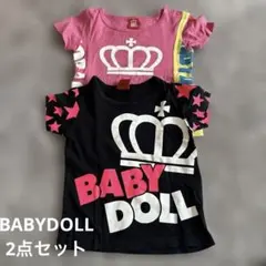 BABYDOLL Tシャツ 2枚 80 90サイズ　ベイビード－ル　キッズ　半袖