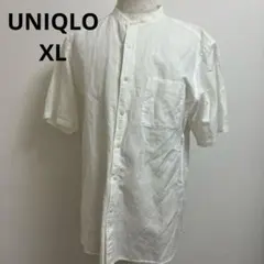 【UNIQLO】ホワイト 半袖シャツ コットン素材　ユニクロ　XL